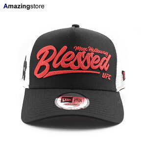 �j���[�G�� ���b�V���L���b�v UFC E-FRAME MAX HOLLOWAY TRUCKER MESH CAP BLACK NEW ERA �X�i�b�v�o�b�N SNAPBACK �X�q �����Y ���f�B�[�X �j�����p�q �����i���Z �u���b�N /BLK 25_10RE_1027