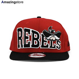 ニューエラ 9FIFTY スナップバック キャップ UNLV レベルズ 【NCAA STOKED SNAPBACK CAP/RED-BLACK】 NEW ERA UNLV REBELS レッド ブラック [COLOR_BOTTOM GREY_BOTTOM 21_12_4NE]