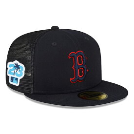 海外取寄 ニューエラキャップ 59FIFTY ボストン レッドソックス 2023 MLB SPRING TRAINING FITTED CAP NAVY NEW ERA BOSTON RED SOX 帽子 23_3CAMP