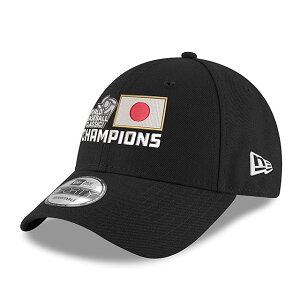 Wp CO j[G Lbv 9FORTY WBC {\ NEW ERA 2023 WORLD BASEBALL CLASSIC CHAMPIONS LOCKER ROOM BLACK ADJUSTABLE CAP ubN /BLK 23_3 SAMURAI JAPAN