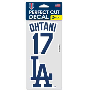 ��J�ĕ����f�� �X�e�b�J�[ ���T���[���X �h�W���[�X MLB PERFECT CUT DECAL 2 PACK WINCRAFT LOS ANGELES DODGERS 24_4RE_0419
