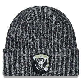 ニューエラ ニットキャップ ビーニー ラスベガス レイダース NFL 2023 SALUTE-TO-SERVICE KNIT BEANIE BLACK NEW ERA LAS VEGAS RAIDERS ブラック [/BLK 23_02_20NE]