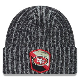 ニューエラ ニットキャップ ビーニー サンフランシスコ 49ERS NFL 2023 SALUTE-TO-SERVICE KNIT BEANIE BLACK NEW ERA SAN FRANCISCO 49ERS ブラック [/BLK 23_02_20NE]