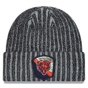 �j���[�G�� �j�b�g�L���b�v �r�[�j�[ �V�J�S �x�A�[�Y NFL 2023 SALUTE-TO-SERVICE KNIT BEANIE BLACK NEW ERA CHICAGO BEARS �u���b�N [/BLK 23_02_20NE]