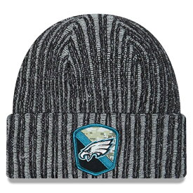 ニューエラ ニットキャップ ビーニー フィラデルフィア イーグルス NFL 2023 SALUTE-TO-SERVICE KNIT BEANIE BLACK NEW ERA PHILADELPHIA EAGLES ブラック [/BLK 23_02_20NE]