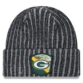 ニューエラ ニットキャップ ビーニー グリーンベイ パッカーズ NFL 2023 SALUTE-TO-SERVICE KNIT BEANIE BLACK NEW ERA GREEN BAY PACKERS ブラック [/BLK 23_02_20NE]