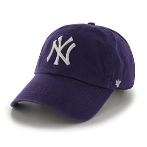 47�u�����h �L���b�v �j���[���[�N �����L�[�X MLB CLEAN UP PURPLE 47BRAND NEW YORK YANKEES �N���[���i�b�v �p�[�v�� B-RGW17GWSNL-PP �X�q �����Y ���f�B�[�X �j�����p LOW PROFILE ���[�v���t�@�C�� 47�L���b�v