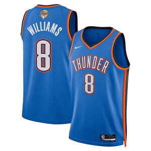 WFC EBAYf CO iCL vJjtH[ INz}VeB T_[ 2025 NBA FINALS SWINGMAN JERSEY ICON EDITION BLUE OKLAHOMA CITY THUNDER JALEN WILLIAMS