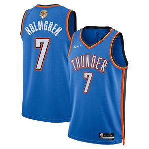 `Fbg zOf CO iCL vJjtH[ INz}VeB T_[ 2025 NBA FINALS SWINGMAN JERSEY ICON EDITION BLUE OKLAHOMA CITY THUNDER CHET HOLMGREN