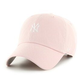 47ブランド キャップ ニューヨーク ヤンキース MLB BASE RUNNER SCRIPT CLEAN UP PINK 47BRAND NEW YORK YANKEES クリーンナップ ピンク B-BSRNR17GWS-PK 帽子 メンズ レディース 男女兼用 LOW PROFILE ロープロファイル 47キャップ