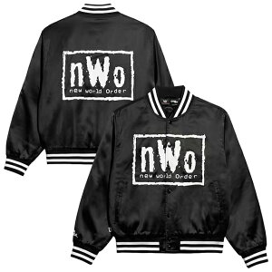 �C�O��� WWE �W���P�b�g nWo OG QUILTED SATIN FULL-SNAP JACKET BLACK CHALK LINE �u���b�N �`���[�N���C�� ���[ �X�}�b�N�_�E�� RAW SMACKDOWN �v�����X �����Y ���f�B�[�X ���b�X���}�j�A