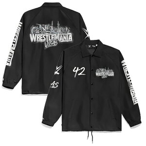 �C�O��� ���b�X���}�j�A42���f�� WWE �R�[�`�W���P�b�g WRESTLEMANIA 42 VEGAS COACHES JACKET BLACK CHALK LINE �u���b�N �`���[�N���C�� ���[ �X�}�b�N�_�E�� RAW SMACKDOWN �v�����X �����Y ���f�B�[�X �u���b
