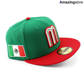 ニューエラ キャップ 59FIFTY WBC メキシコ 2023 WORLD BASEBALL CLASSIC FITTED CAP GREEN RED NEW ERA MEXICO 帽子 グリーン レッド BIG_SIZE 23_8RE_0829
