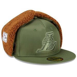 CO j[G Lbv 59FIFTY T[X CJ[Y ALPHA INDUSTRIES DOGEAR FITTED CAP OLIVE NEW ERA LOS ANGELES LAKERS I[u At@C_Xg[
