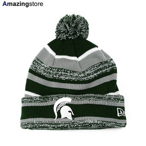 NEW ERA MICHIGAN STATE SPARTANS �yNCAA STADIUM SPORT KNIT BEANIE/GREY-GRN�z �j���[�G�� �~�V�K���X�e�C�g �X�p���^���Y �j�b�g�X �r�[�j�[ [�X�q �w�b�h�M�A new era cap �j���[�G���L���b�v new era�L���b�v newera
