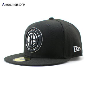 ニューエラ キャップ 59FIFTY ブルックリン ネッツ NBA TEAM BASIC FITTED CAP BLACK NEW ERA BROOKLYN NETS 14525229 帽子 メンズ レディース 男女兼用 ブラック /BLK