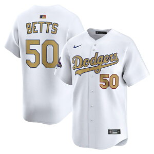 2025 S[hRNV [L[ xbcf CO NIKE vJjtH[ T[X hW[X 2025 MLB GOLD COLLECTION REPLICA PLAYER JERSEY WHITE iCL LOS ANGELES DODGERS MOOKIE BETTS