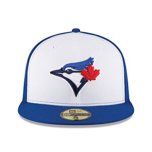 �j���[�G�� �L���b�v �C�O��� 59FIFTY �g�����g �u���[�W�F�C�YMLB ON-FIELD AUTHENTIC ALTERNATE-3 FITTED CAP WHITE ROYAL BLUE NEW ERA TORONTO BLUE JEYS �X�q