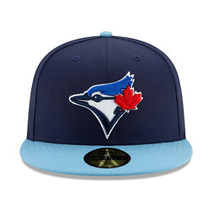 �j���[�G�� �L���b�v �C�O��� 59FIFTY �g�����g �u���[�W�F�C�YMLB ON-FIELD AUTHENTIC ALTERNATE-4 FITTED CAP NAVY LIGHT BLUE NEW ERA TORONTO BLUE JEYS �X�q
