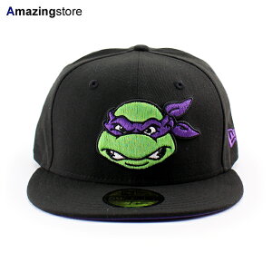 �j���[�G�� �L���b�v 59FIFTY �e�B�[���G�C�W �~���[�^���g �j���W�� �^�[�g���Y DONATELLO FITTED CAP BLACK NEW ERA TEENAGE MUTANT NINJA TURTLES �h�i�e�� �X�q �����Y ���f�B�[�X �j�����p 5950 25_12