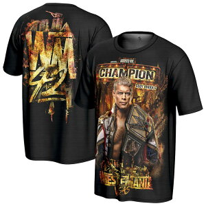 �R�[�f�B�[ ���[�f�X���f�� �C�O��� WWE PROSPHER T�V���c WRESTLEMANIA 42 WINNER T-SHIRT BLACK CODY RHODES ���b�X���}�j�A RAW SMACKDOWN �v�����X ���[ TEE �e�B�[�V���c �u���b�N /BLK 26_4