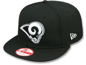 �j���[�G�� �L���b�v 9FIFTY �X�i�b�v�o�b�N ���T���[���X �����Y NFL TEAM BASIC SNAPBACK CAP BLACK WHITE NEW ERA LOS ANGELES RAMS �X�q �����Y ���f�B�[�X �j�����p 950 �u���b�N /BLK 25_9RE_0926