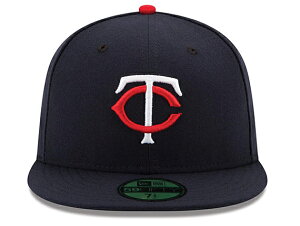 NEW ERA MINNESOTA TWINS �yON-FIELD PERFORMANCE HOME/NAVY�z �j���[�G�� �~�l�\�^ �c�C���Y �I���t�B�[���h 59FIFTY FITTED CAP �t�B�b�e�b�h �L���b�v �l�C�r�[ �� [AUTHENTIC �I�[�Z���e�B�b�N �X�q �����Y 17_5_4ONFI
