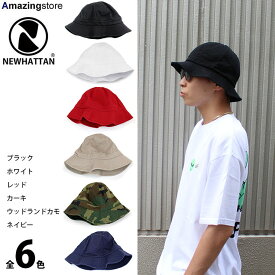 【6色展開】 ニューハッタン 【BLANK TENNIS HAT】NEWHATTAN FATIGUE ブラック ホワイト レッド カーキ ウッドランドカモ ネイビー 21_6_4 無地