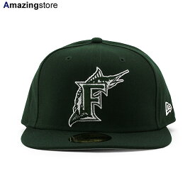 40％OFF！ニューエラ 59FIFTY フロリダ マーリンズ 【MLB COOPERSTOWN TEAM-BASIC FITTED CAP/DK GREEN】 NEW ERA FLORIDA MARLINS グリーン [/GRN BIG_SIZE 22_11_5NE]