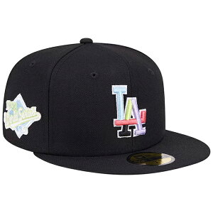 �j���[�G�� 59FIFTY ���T���[���X �h�W���[�X MLB 1988 WORLD SERIES MULTI-COLOR PACK SIDE-PATCH BLACK NEW ERA LOS ANGELES DODGERS 24_1