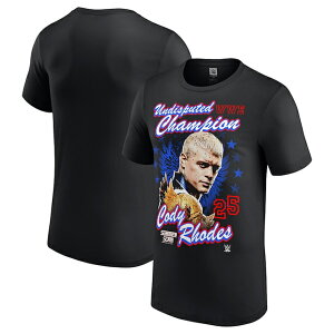�R�[�f�B���[�f�X���f�� �C�O��� WWE AUTHENTIC T�V���c SUMMERSLAM 2025 WINNER T-SHIRT BLACK CODY RHODES RAW SMACKDOWN �v�����X �X�q �����Y ���f�B�[�X �j�����p �u���b�N