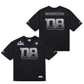 第60回スーパーボウル×ミッチェル アンド ネス×ロックネイション×ペーパープレーン プルオーバーフーディ－ SUPER BOWL LX ROC NATION PAPER PLANES NFL HEAVY WEIGHT BLACK