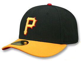 NEW ERA PITSBURGH PIRATES 【MLB COOPERSTOWN 2007-08 LOW-CROWN VINTAGE FIT/BLK-GOLD】 ニューエラ ピッツバーグ パイレーツ 59FIFTY フィッテッド キャップ FITTED CAP クーパーズタウン LOW PROFILE BLACK [帽子 メンズ レディース 17_6_3VIN_17_6_4]