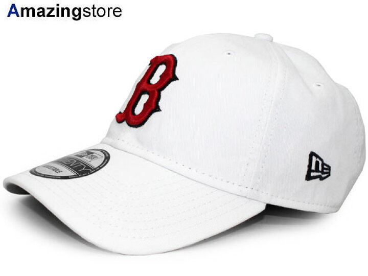 NEW ERA BOSTON RED SOX TEAM SHARPEN 9TWENTY STRAPBACK/WHT-RED ニューエラ  ボストン レッドソックス ストラップバック ロープロファイルキャップ LOW PROFILE DAD HAT TWILL CAP MLB WHITE  ホワイト 白 [帽子 17 6_4] : Amazingstore