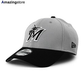 ニューエラ キャップ 39THIRTY マイアミ マーリンズ MLB TEAM CLASSIC FLEX FIT CAP GREY BLACK NEW ERA MIAMI MARLINS 帽子 メンズ レディース 男女兼用 グレー ブラック /GREY 23_11RE_11_16