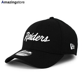 ニューエラ キャップ 39THIRTY ラスベガス レイダース NFL TEAM CLASSIC SCRIPT FLEX FIT CAP BLACK NEW ERA LAS VEGAS RAIDERS 帽子 メンズ レディース 男女兼用 ブラック /BLK 23_12RE_12_29