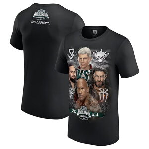�Z�X �������Y & �R�f�B ���[�[�X vs �U ���b�N & ���[�}�� ���C���Y���f�� �C�O��� WWE AUTHENTIC T�V���c WRESTLEMANIA 40 T-SHIRT SETH ROLLINS CODY RHODES THE ROCK ROMAN RAIGNS ���b�X���}�j�A RAW SMACKDOWN �v�����X