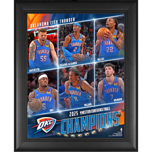 �C�O��� �z����R���[�W���t���[�� �I�N���z�}�V�e�B �T���_�[ 2025 NBA WESTERN CONFERENCE CHAMPIONS COLLAGE OKLAHOMA CITY THUNDER OKC NBA FINALS