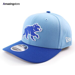 �j���[�G�� �L���b�v 9SEVENTY �X�g���b�` �X�i�b�v�o�b�N �V�J�S �J�u�X MLB STRETCH SNAPBACK CAP BLUE NEW ERA CHICAGO CUBS �X�q �����Y ���f�B�[�X �j�����p 970SS ���C�g�u���[ 26_1RE_0108