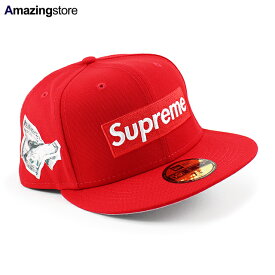 SUPREME ニューエラ キャップ 59FIFTY MONEY BOX LOGO FITTED CAP RED シュプリーム NEW ERA 帽子 メンズ レディース 男女兼用 キャップ 24_5