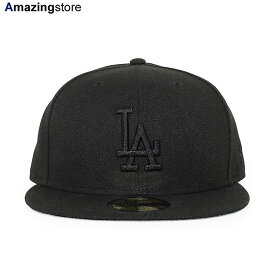 ニューエラ キャップ 59FIFTY ロサンゼルス ドジャース MLB TEAM-BASIC FITTED CAP BLACKOUT NEW ERA LOS ANGELES DODGERS 帽子 メンズ レディース ブラック /BLK /BIG_SIZE 24_4RE_0422
