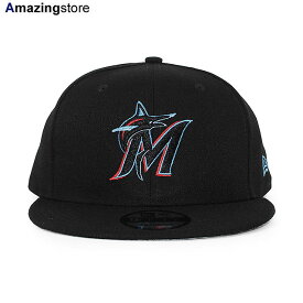 ニューエラ キャップ 9FIFTY スナップバック マイアミ マーリンズ MLB TEAM BASIC SNAPBACK CAP BLACK NEW ERA MIAMI MARLINS 帽子 メンズ レディース 男女兼用 ブラック /BLK 24_2RE_24_3RE_0301