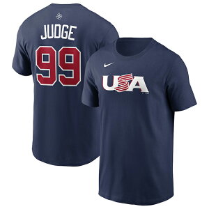 WBC �A�[���� �W���b�W���f�� �C�O��� �i�C�L T�V���c �A�����J��\ 2026 WORLD BASEBALL CLASSIC NAME&NUMBER T-SHIRT NAVY NIKE USA AARON JUDGE �싅 ���[���h�x�[�X�{�[���N���V�b�N ���C�����u���[