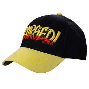 �_���n�E�[�����f�� �C�O��� WWE AUTHENTIC �L���b�v CURSED ADJUSTABLE CAP BLACK YELLOW DANHAUSEN ���b�X���}�j�A WRESTLEMANIA RAW SMACKDOWN �v�����X ���[ TEE