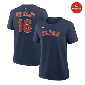 �����p WBC ��J�ĕ����f�� �C�O��� �i�C�L T�V���c ���{��\ WOMEN'S 2026 WORLD BASEBALL CLASSIC NAME&NUMBER T-SHIRT NAVY NIKE SAMURAI JAPAN SHOHEI OHTANI ���f�B�[�X TEE �e�B�[�V���c �싅 ���[���h�x�[�X�{�[���N