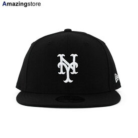ニューエラ キャップ 59FIFTY ニューヨーク メッツ MLB WOOL TEAM BASIC FITTED CAP BLACK WHITE NEW ERA NEW YORK METS 帽子 メンズ レディース ブラック /BLK 24_3_1NE