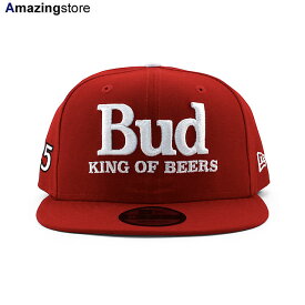 ニューエラ キャップ 9FIFTY スナップバック ナスカー BUDWEISER SNAPBACK SNAPBACK CAP RED NEW ERA NASCAR 帽子 メンズ レディース 男女兼用 レッド /RED 24_5RE_0517