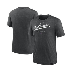 �C�O��� NIKE T�V���c ���T���[���X �h�W���[�X AUTHENTIC COLLECTION EARLY WORK TRI-BLEN PERFORMANCE T-SHIRT HEATHER CHARCOAL �i�C�L LOS ANGELES DODGERS TEE �`���R�[�� �O���[ /GREY 24_3_5NIKE