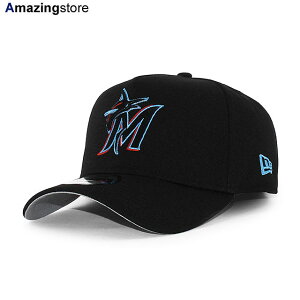 ニューエラ キャップ 9FORTY スナップバック マイアミ マーリンズ MLB A-FRAME SNAPBACK CAP BLACK NEW ERA MIAMI MARLINS 帽子 メンズ レディース ブラック /BLK 25_5RE_0501
