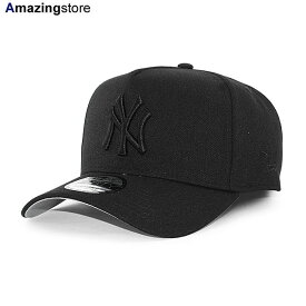 ニューエラ キャップ 9FORTY スナップバック ニューヨーク ヤンキース MLB A-FRAME SNAPBACK CAP BLACKOUT NEW ERA NEW YORK YANKEES 帽子 メンズ レディース ブラック /BLK 24_5RE_0517